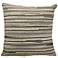 Mina Victory Gray Natural Hide 20" Square Leather Pillow