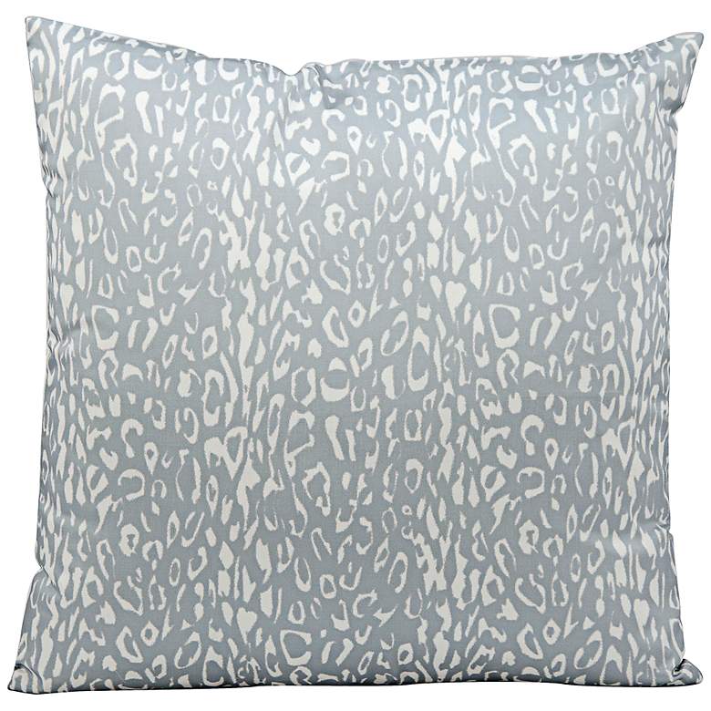 Image 1 Mina Victory Leopard 20" Gray Indoor-Outdoor Pillow