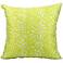 Mina Victory Leopard 20" Square Bright Green Outdoor Pillow