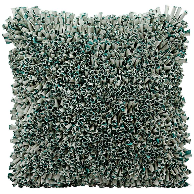 Image 1 Mina Victory Life Styles Tube 18" Square Silver Pillow