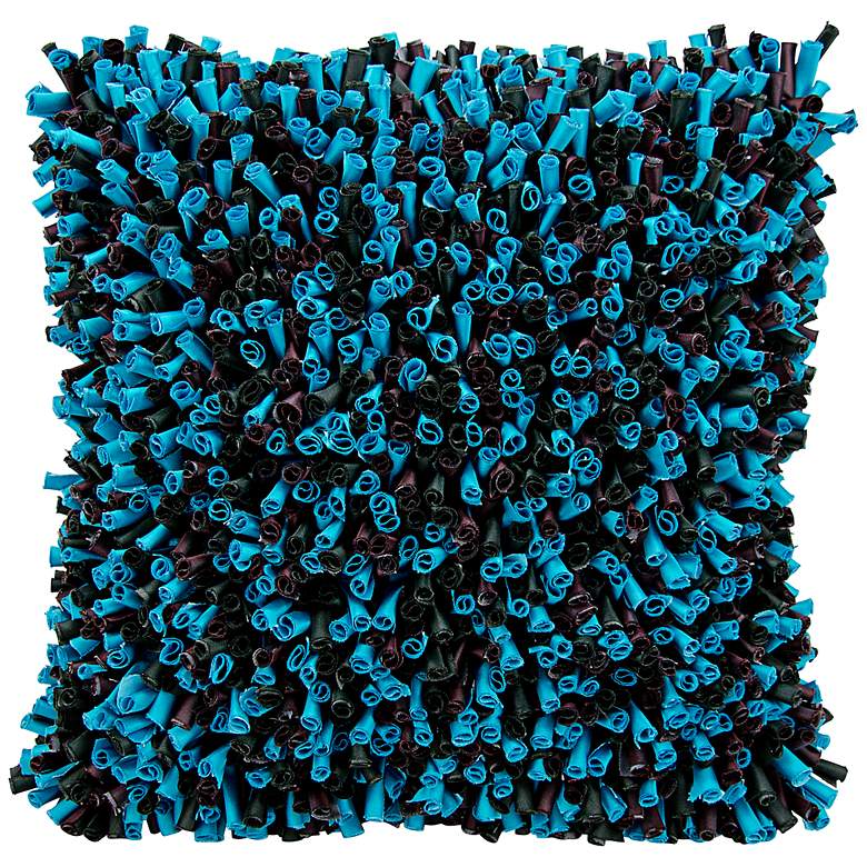 Image 1 Mina Victory Life Styles Tube 18" Square Teal Throw Pillow