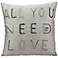 Mina Victory Luminescence All You Need 18" Square Pillow