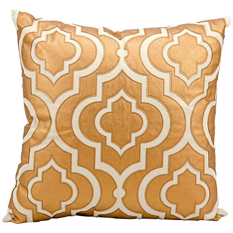 Image 1 Mina Victory Luminescence Copper 20 inch Square Pillow