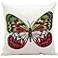 Mina Victory Multi-Color Butterfly 18" Indoor-Outdoor Pillow