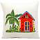 Mina Victory Tropical Home 18" Square Indoor-Outdoor Pillow