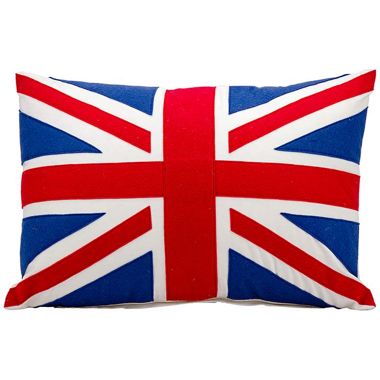 Image 1 Mina Victory Union Jack 24 inch x 16 inch Flag Pillow