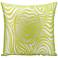 Mina Victory Wave 18" Lime Green Indoor-Outdoor Pillow