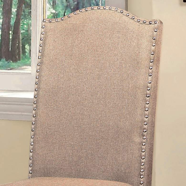 Image 3 Minard Beige Fabric Side Chairs Set of 2 more views