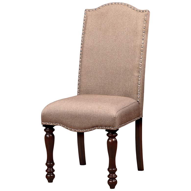 Image 5 Minard Beige Fabric Side Chairs Set of 2 more views