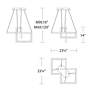 6_Minecraft 10.13"H x 23.31"W 1-Light Pendant in Black more views
