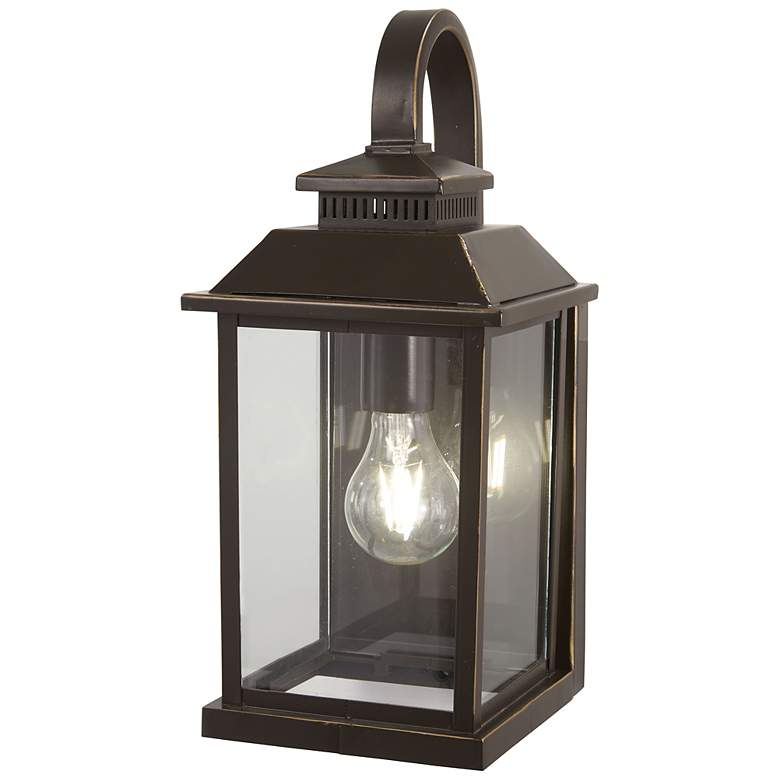 Image 1 Miner's Loft 14 3/4"H Oil-Rubbed Bronze Outdoor Wall Light