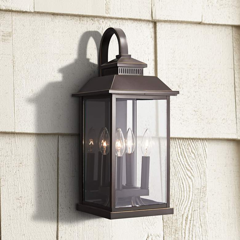Image 1 Miner's Loft 20 3/4"H Oil-Rubbed Bronze Outdoor Wall Light