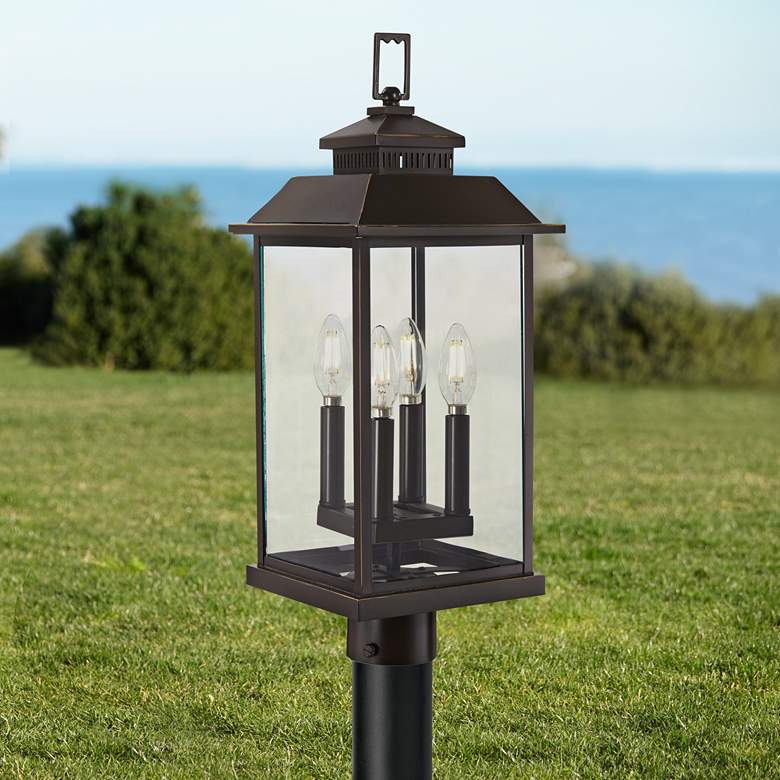 Image 1 Miner's Loft 22 1/2" High Bronze Outdoor Post Light