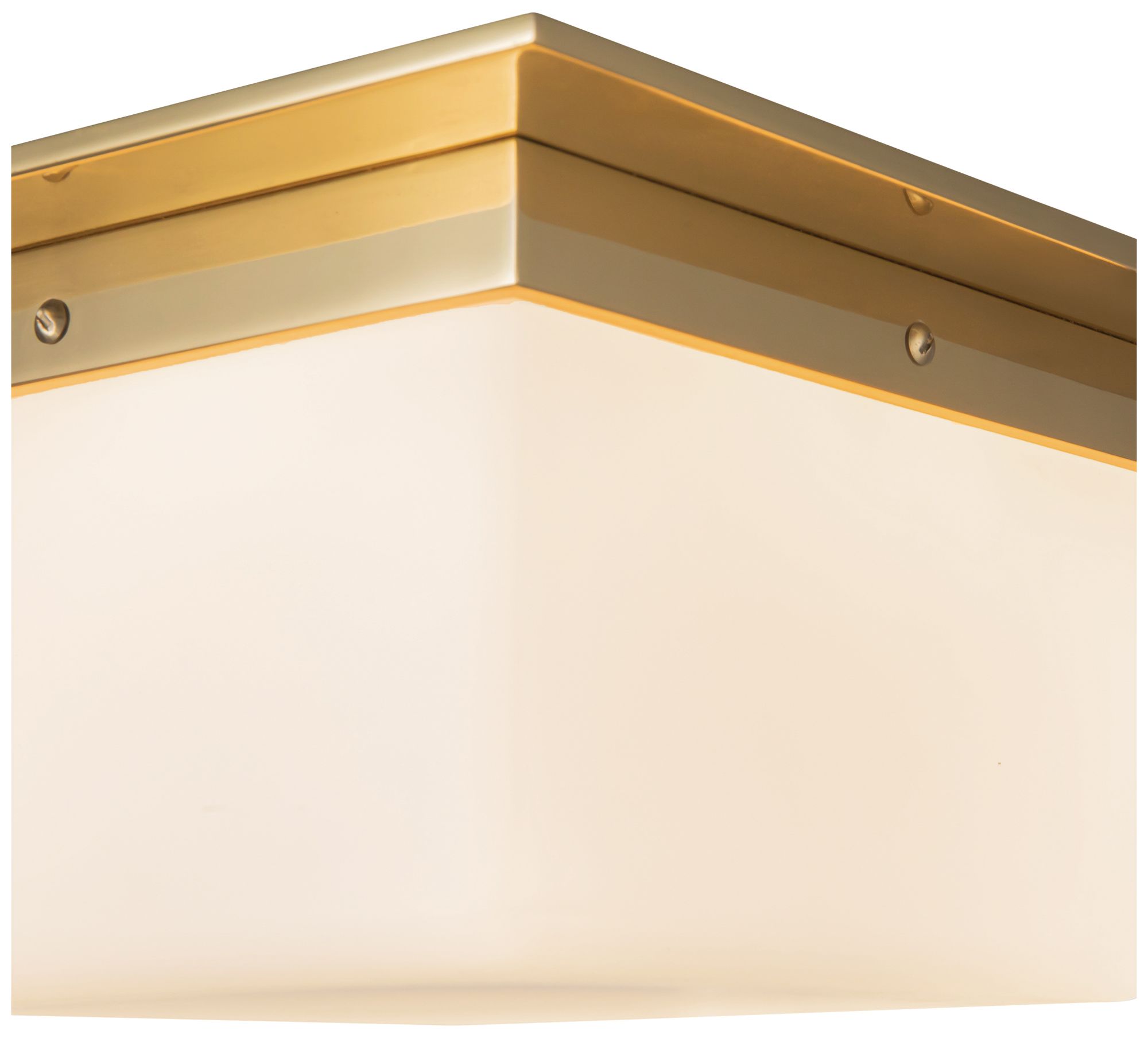 Image 5 Mineral 11-in Brass Flush Mount with Opal Glass more views