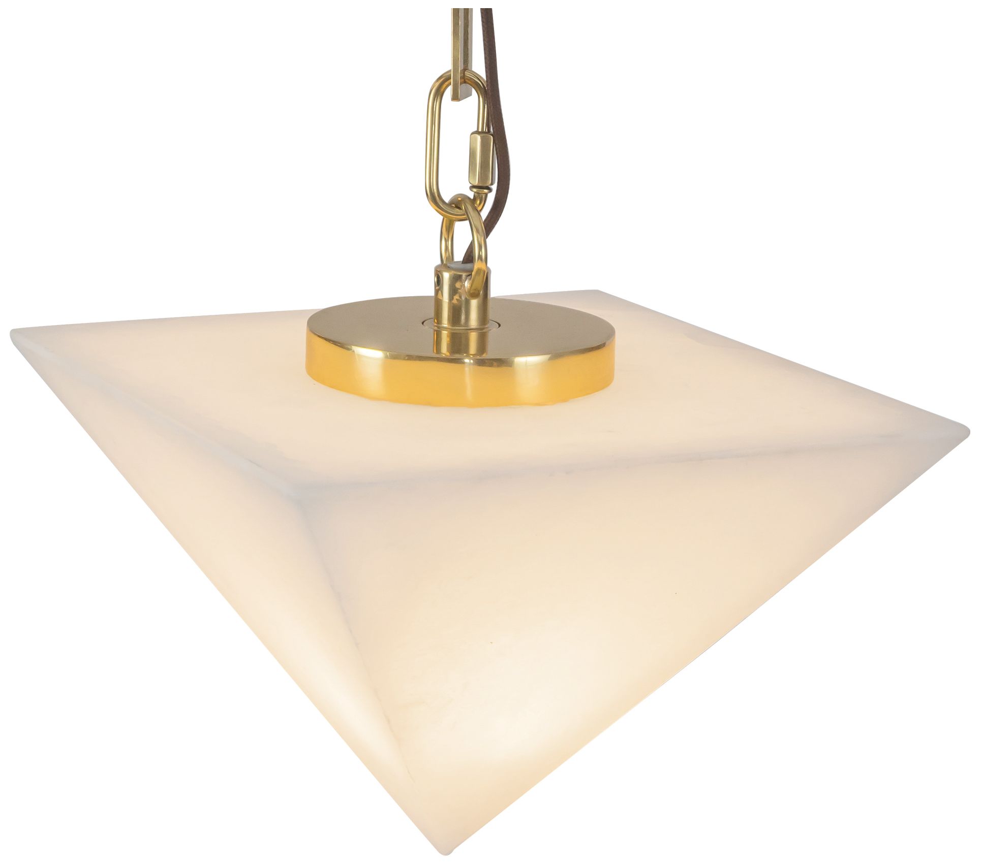 Image 4 Mineral 5-Light Alabaster dimmable LED Chandelier with Patina Brass Finish more views