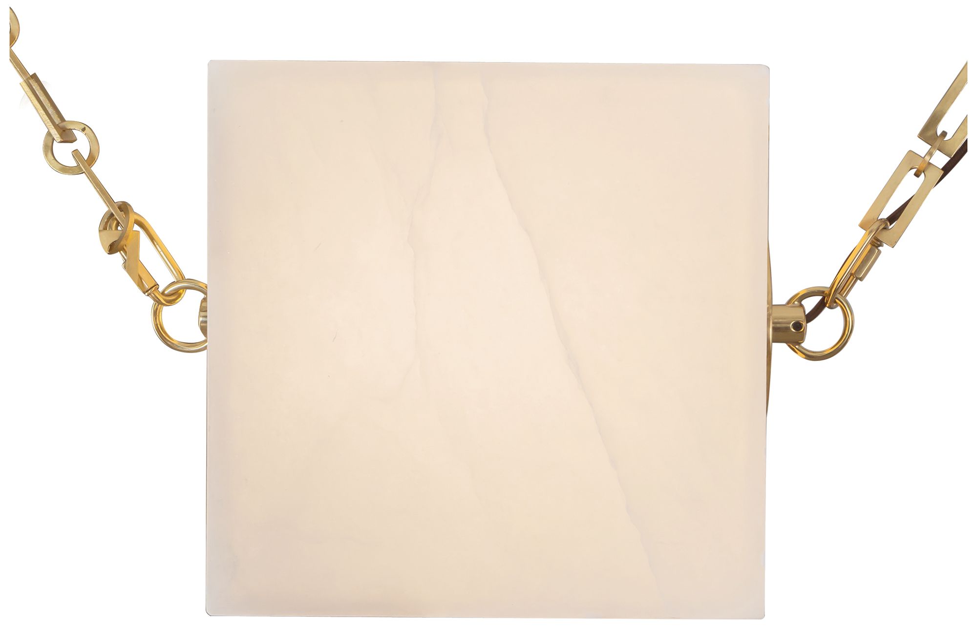Image 7 Mineral 5-Light Alabaster dimmable LED Chandelier with Patina Brass Finish more views