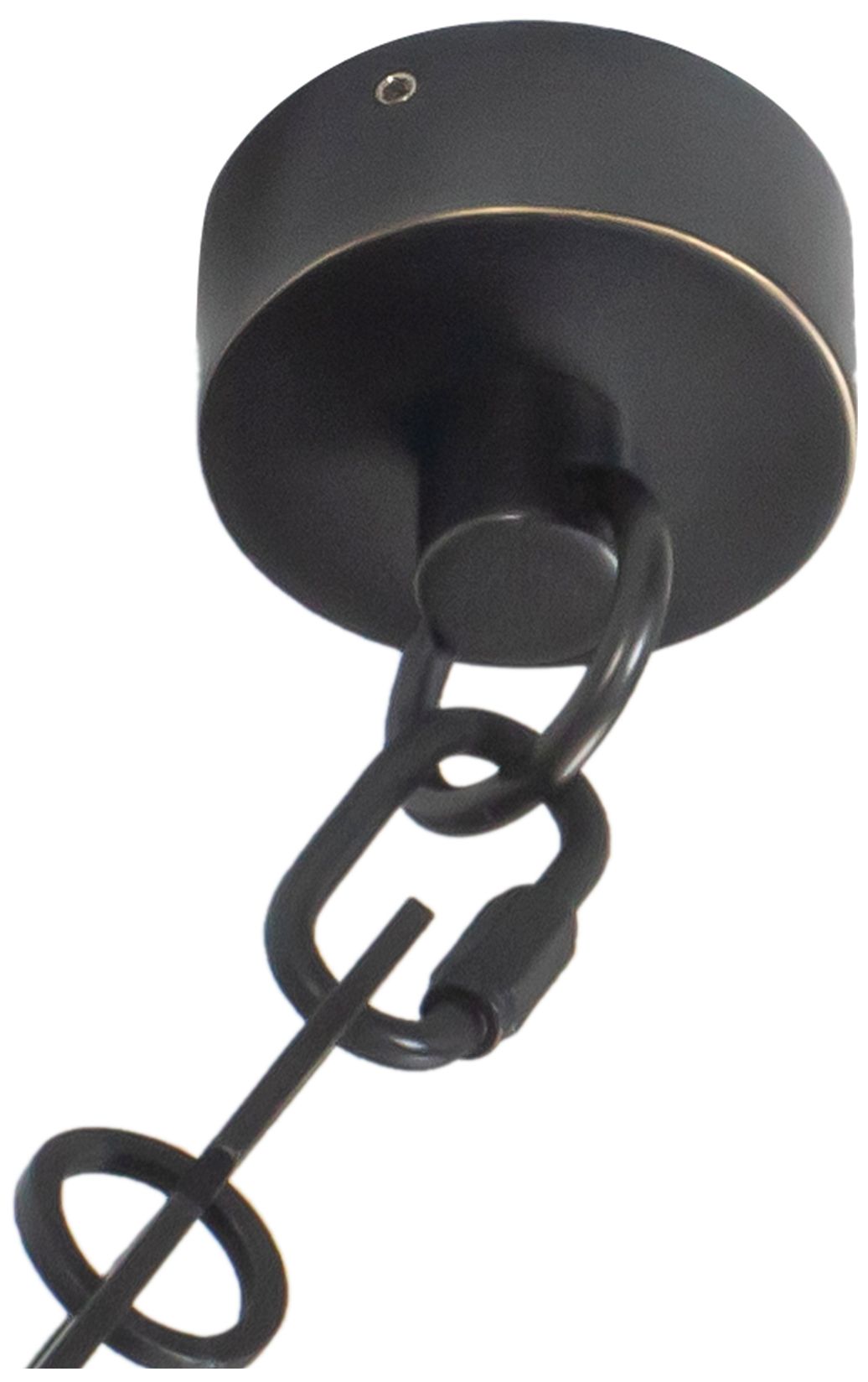 Mineral 5-Light Alabaster dimmable LED Chandelier with Urban Bronze Finish