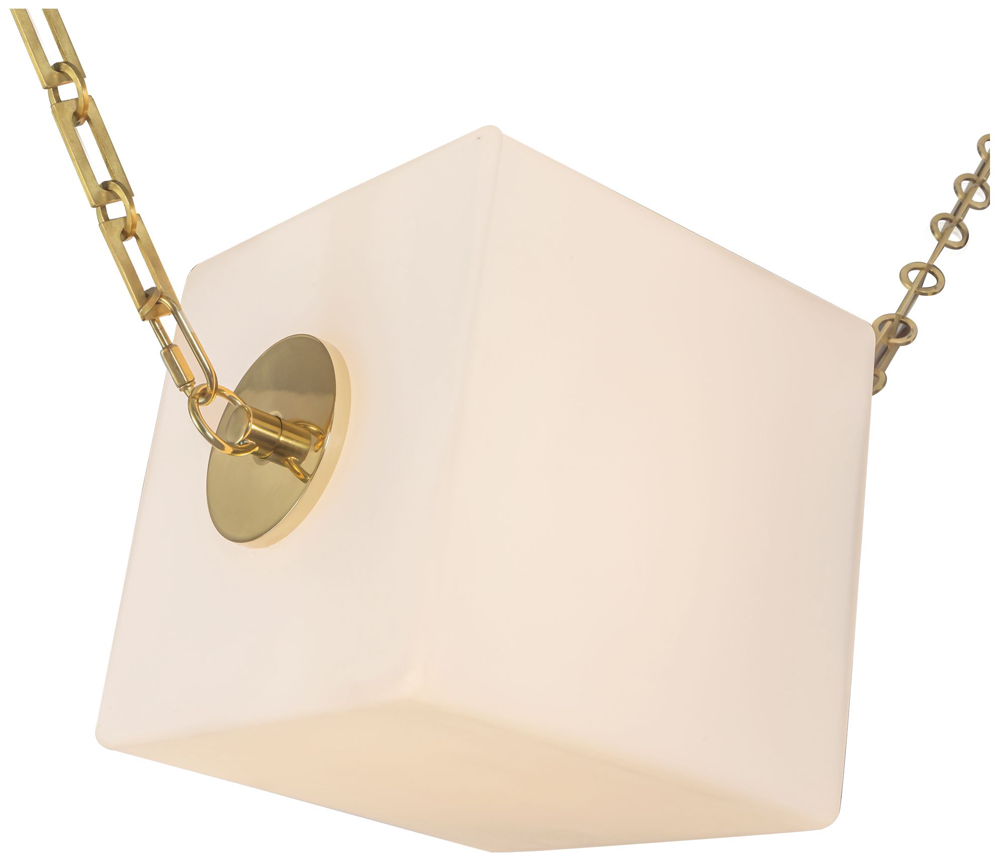 Image 7 Mineral 5-Light Brass dimmable LED Chandelier with Opal Glass more views