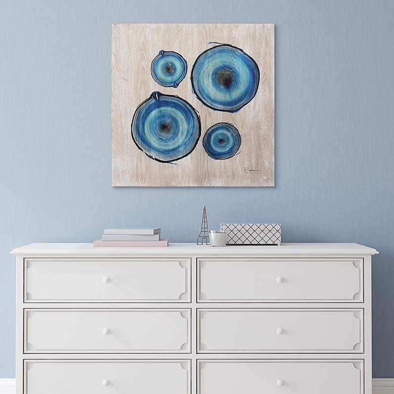 Image 6 Mineral Rings I 32" Square Giclee Printed Wood Wall Art more views