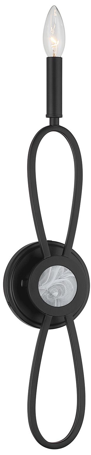 Minette 1-Light Wall Sconce in Matte Black