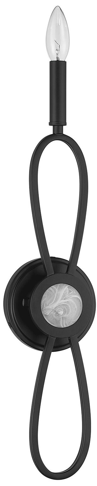 Image 2 Minette 1-Light Wall Sconce in Matte Black more views