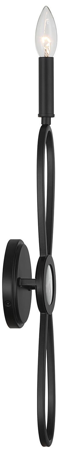 Image 5 Minette 1-Light Wall Sconce in Matte Black more views