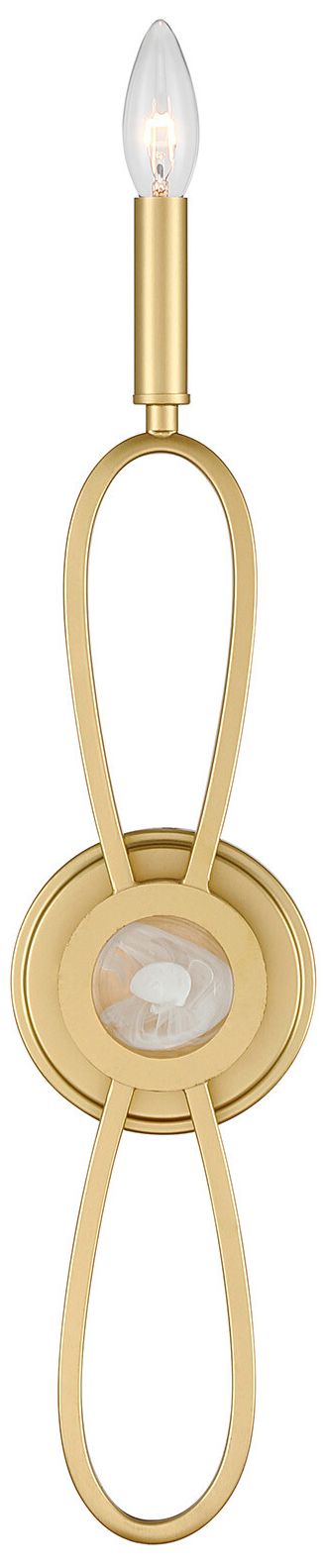 Image 4 Minette 1-Light Wall Sconce in Spun Gold more views