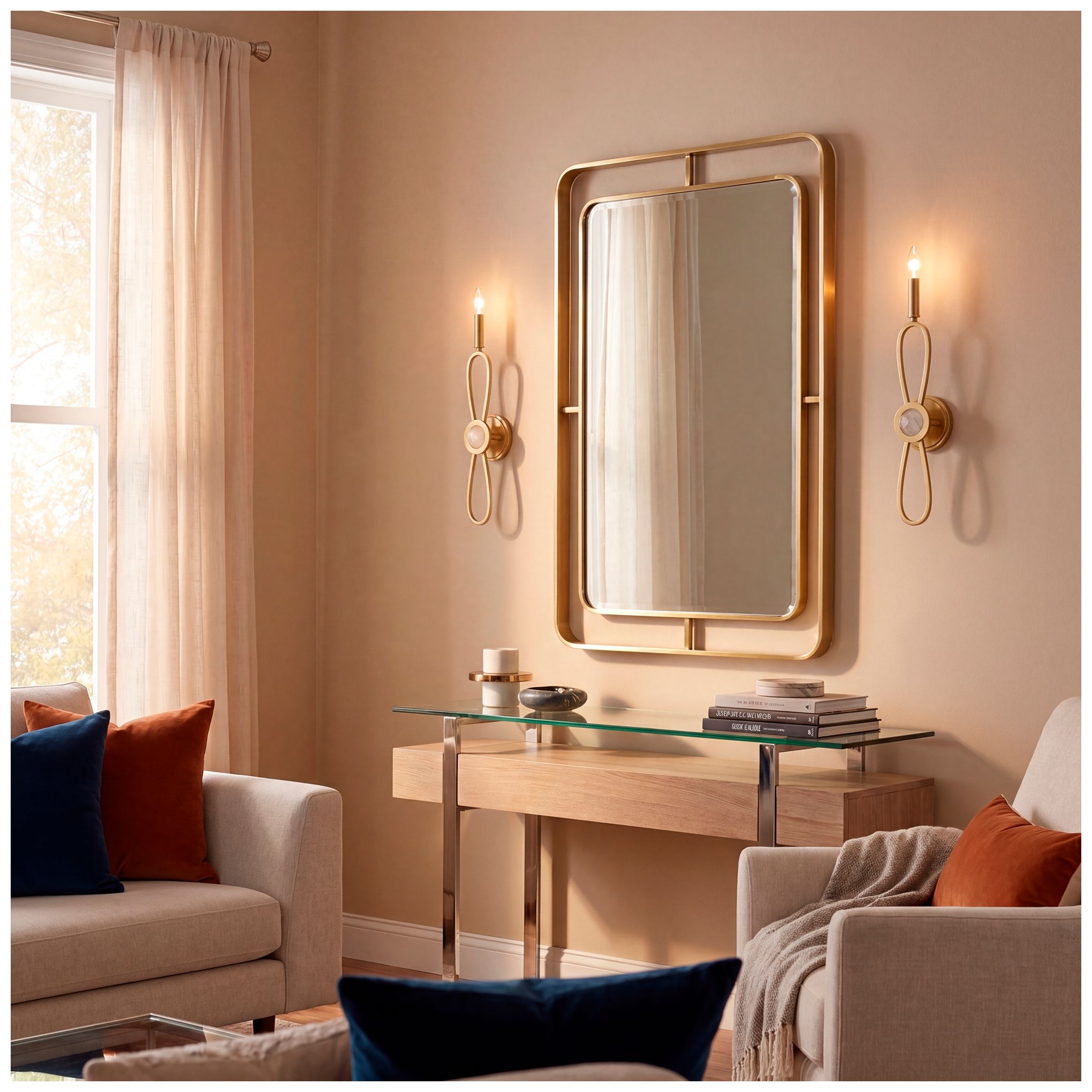 Image 7 Minette 1-Light Wall Sconce in Spun Gold more views