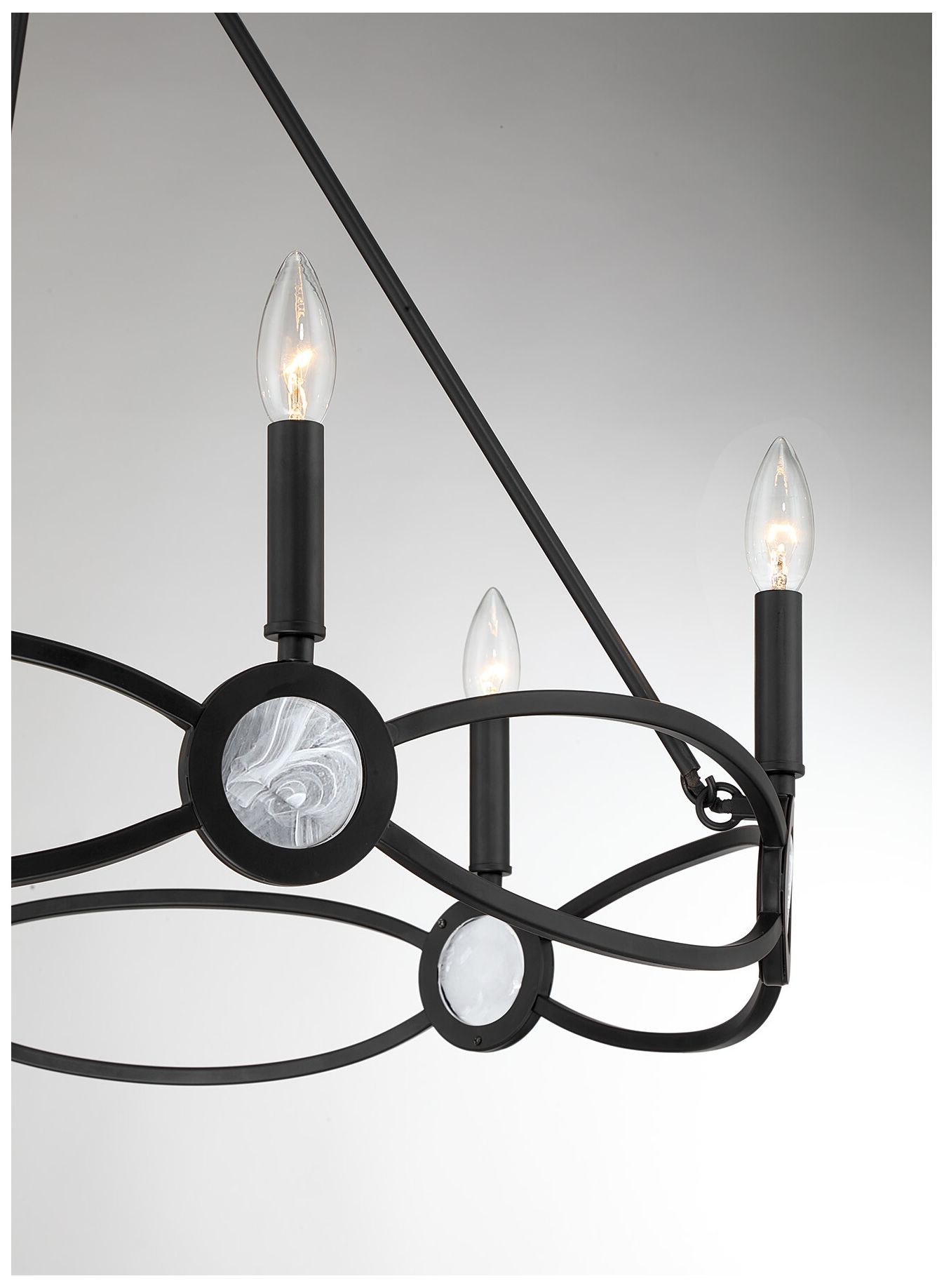 Image 7 Minette 6-Light Chandelier in Matte Black more views