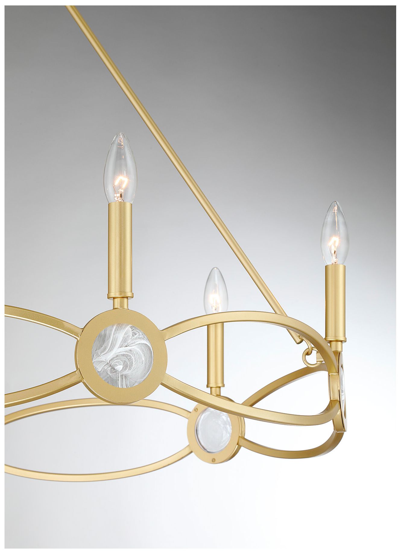 Image 3 Minette 6-Light Chandelier in Spun Gold more views