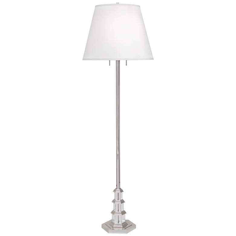 Image 1 Ming Floor Lamp with Silver Accents