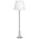 Ming Floor Lamp with Silver Accents