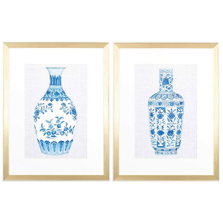 Image 1 Ming Vase A 20"W x 26"H Framed Art Set of 2