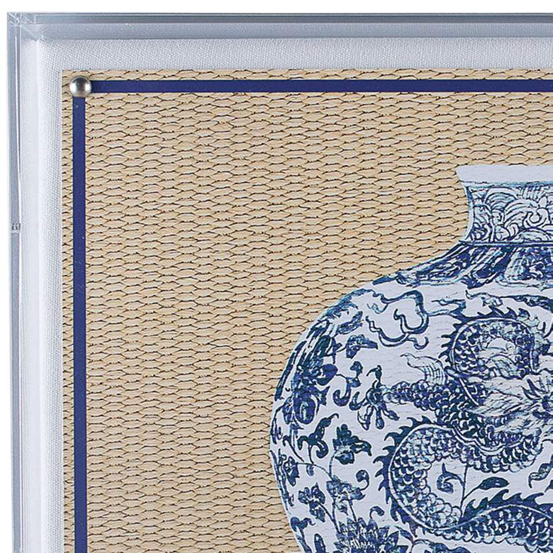 Image 2 Ming Vase II 20" Square Shadow Box Giclee Canvas Wall Art more views