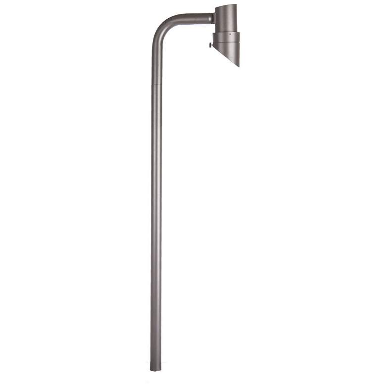 Image 1 Mini Accent 48" High Bronze on Brass LED Single Path Light