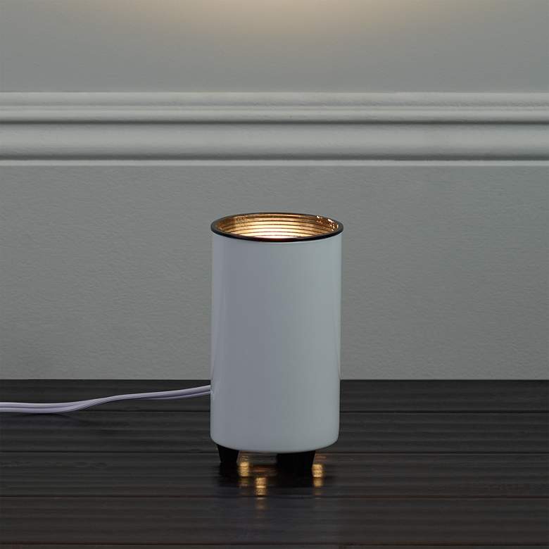 Image 5 Mini Accent 6 1/2" High Can Spot Light in White more views