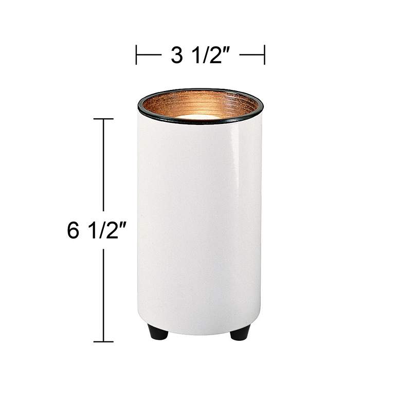 Image 7 Mini Accent 6 1/2" High Can Spot Light in White more views