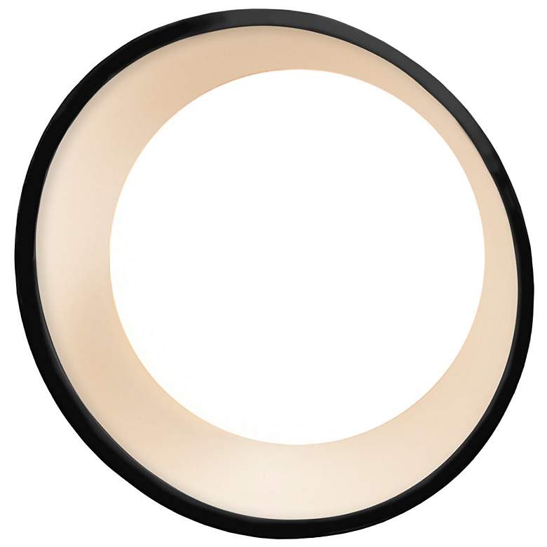 Image 1 Mini Coupe Gloss Black & Matte White Wall Sconce