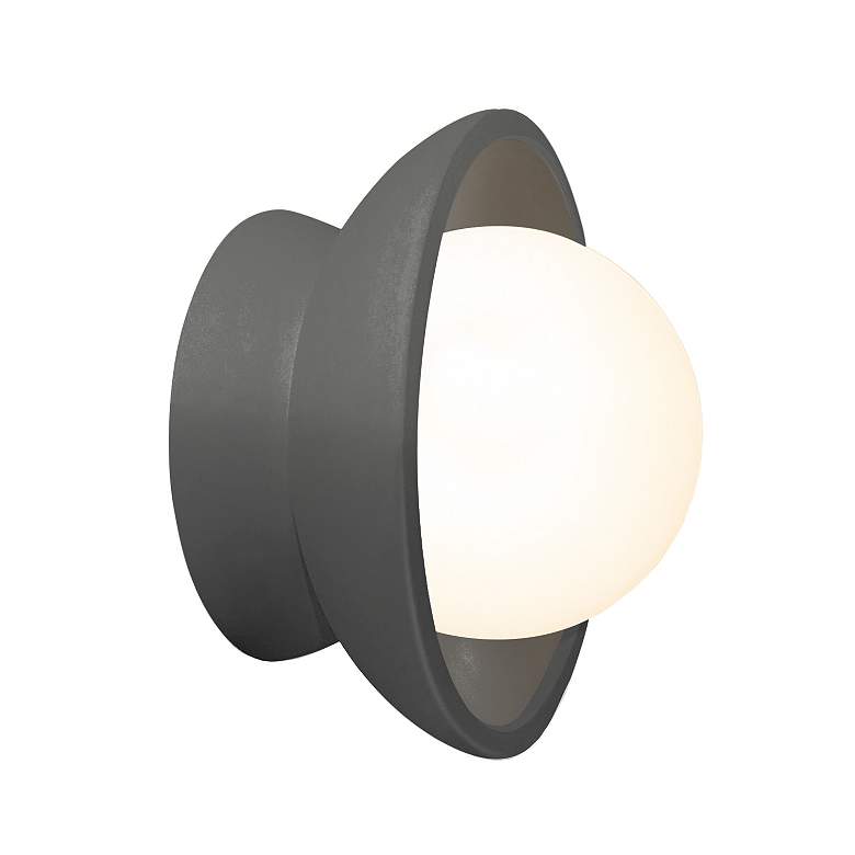 Image 2 Mini Coupe Gloss Grey Wall Sconce more views