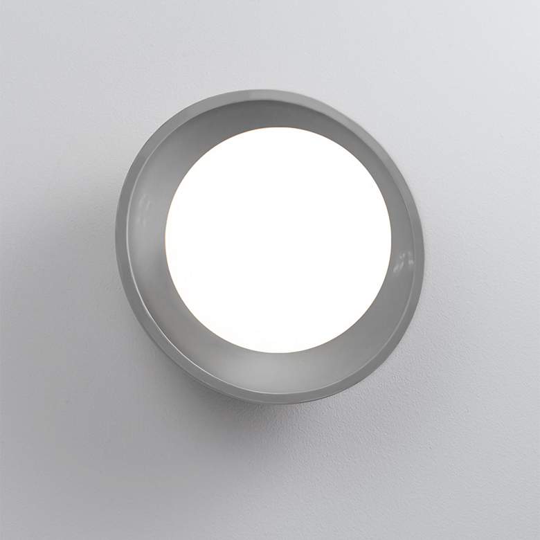 Image 3 Mini Coupe Gloss Grey Wall Sconce more views