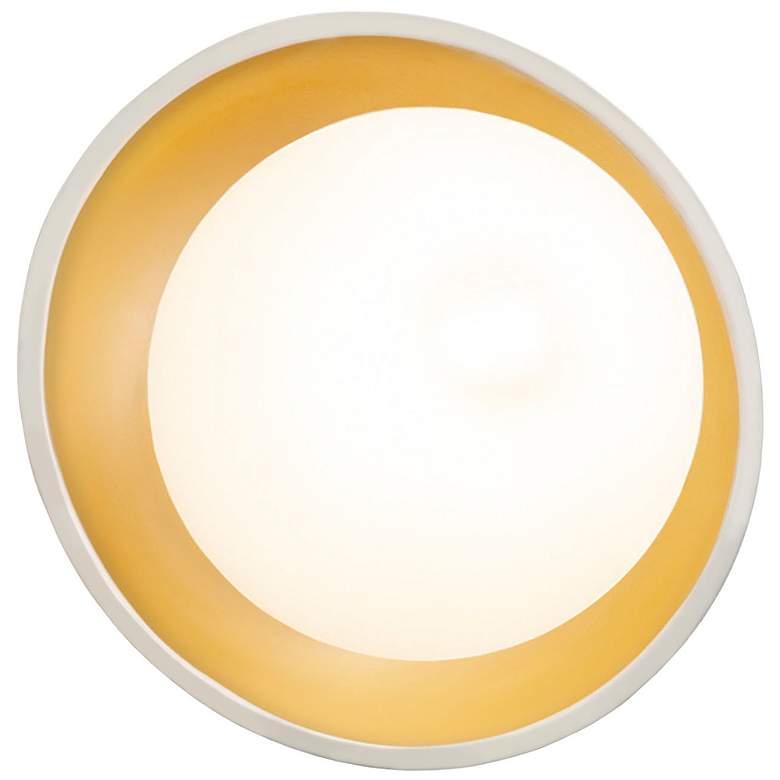 Image 1 Mini Coupe Matte White & Champagne Wall Sconce