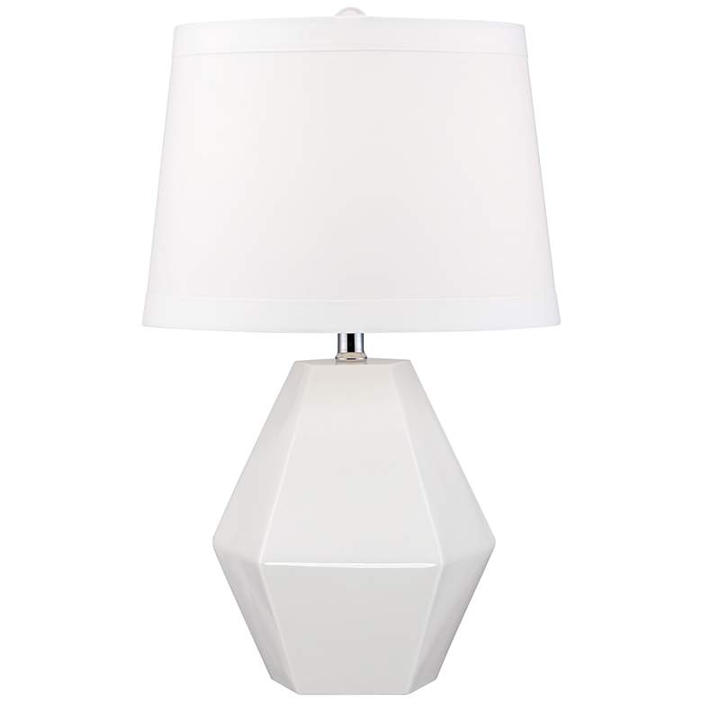 Image 1 Mini Diamante White Table Lamp