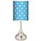Mini Dots Aqua Giclee Droplet Table Lamp
