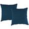 Mini Dots Oxford 18" Square Outdoor Toss Pillow Set of 2