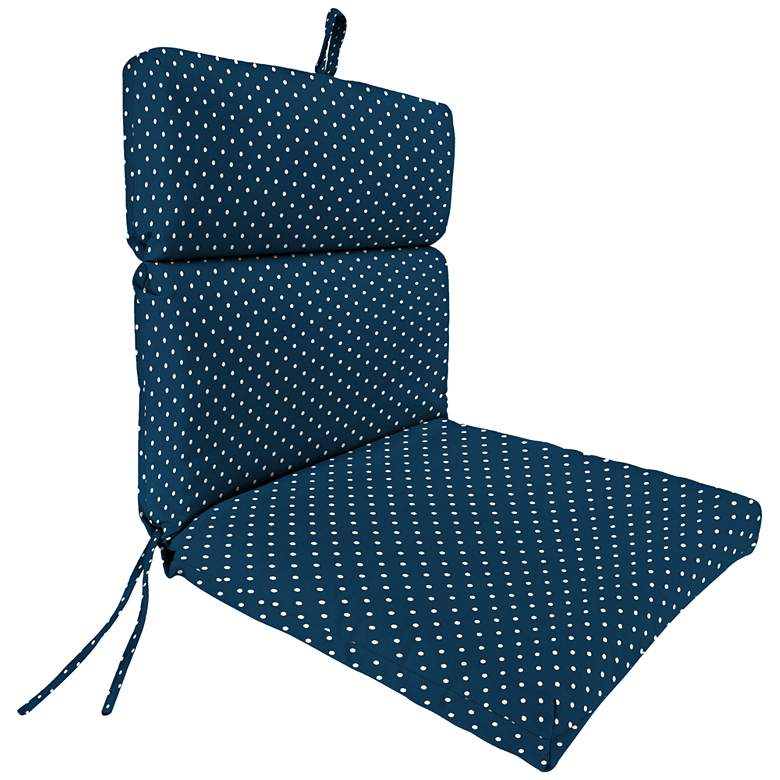 Image 1 Mini Dots Oxford French Edge Outdoor Chair Cushion