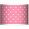 Mini Dots Pink Giclee Glow Lamp Shade 13.5x13.5x10 (Spider)