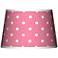 Mini Dots Pink Tapered Lamp Shade 13x16x10.5 (Spider)