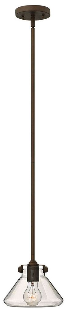 Image Mini-Pendant Congress-Small Retro Glass Pendant-Oil Rubbed Bronze