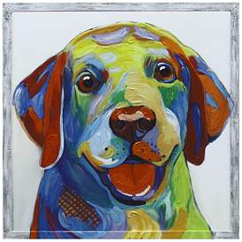 Image1 of Mini Roz 24" Square Framed Canvas Wall Art