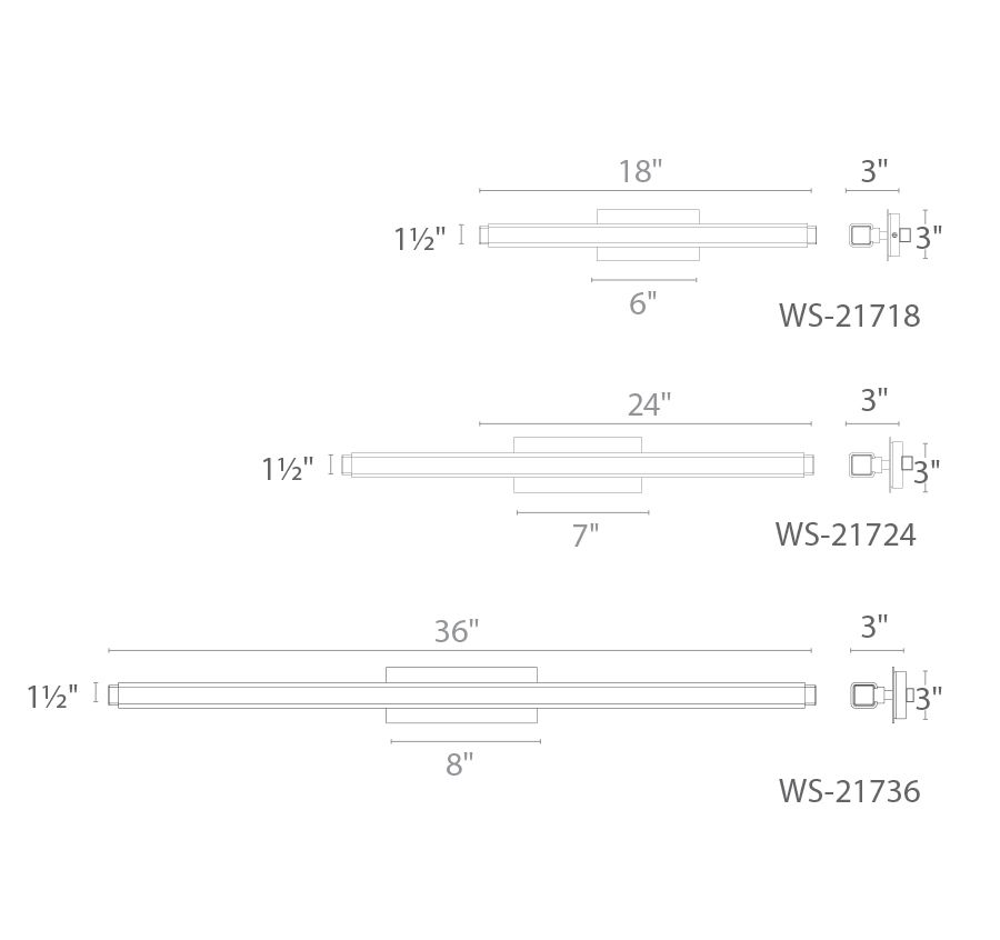 Image 4 Mini Vogue 19 3/4" Wide Chrome 2700K LED Vanity Bath Light more views